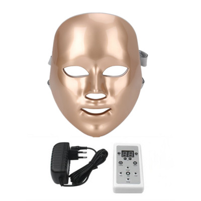 7 szín világos LED bőrfiatalító gépi maszk nyakbőrrel Arcápoló Beauty Anti Acne Therapy Whitening Tool