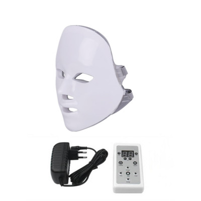 7 szín világos LED bőrfiatalító gépi maszk nyakbőrrel Arcápoló Beauty Anti Acne Therapy Whitening Tool