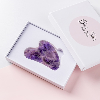 Natural Jade Guasha kaparó masszázs kaparó arcmasszázs görgős deszka kvarc arc szemkörnyékápoló Gua Sha eszköz arcmasszírozó