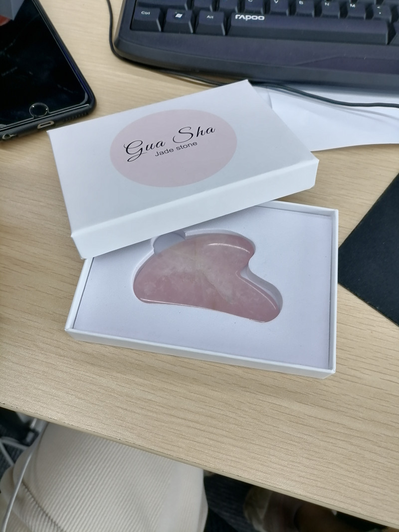 Natural Jade Guasha kaparó masszázs kaparó arcmasszázs görgős deszka kvarc arc szemkörnyékápoló Gua Sha eszköz arcmasszírozó