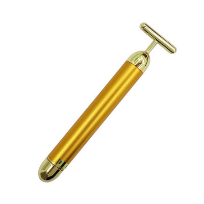 24k Gold Vibrációs Arc Karcsúsító Arc Szépség Bár pulzáló Feszesítő Arc Görgő Masszírozó Lift Bőrfeszesítő Ráncpálcika