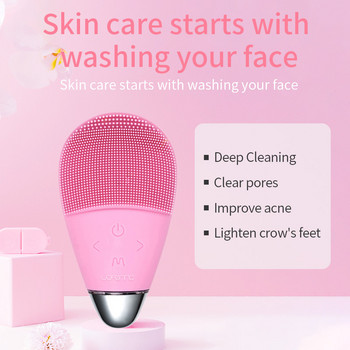 Electric Face Cleanser Brush Massager Deep Pore Facial Cleansing Vibration Skin Care Beauty Tool Αδιάβροχο