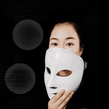 Μινιμαλισμός Σχεδιασμός 7 Χρωμάτων LED Μάσκα προσώπου φωτονοθεραπεία κατά της ακμής αφαίρεση ρυτίδων Αναζωογόνηση του δέρματος Εργαλεία περιποίησης δέρματος προσώπου