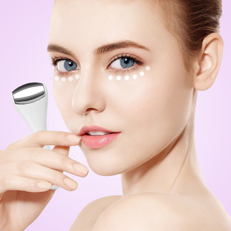 Új Alloy Head Small Ball Eye Cream Arckrém Introducer Massage Mini Ice Roller Skin Beauty Masszázs Henger Távolítsa el az ödémát
