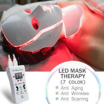 USB 7 Colors LED Facial Mask Photon Therapy Αναζωογόνηση δέρματος κατά της ακμής αφαίρεση ρυτίδων Περιποίηση δέρματος Μάσκα λάμψης δέρματος