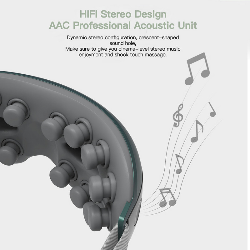 4D pametni masažer za oči Glazbeni ritam Vibracija Masažer za oči Opuštanje Akupresura Uklanjanje umora i podočnjaka Instrument za njegu očiju