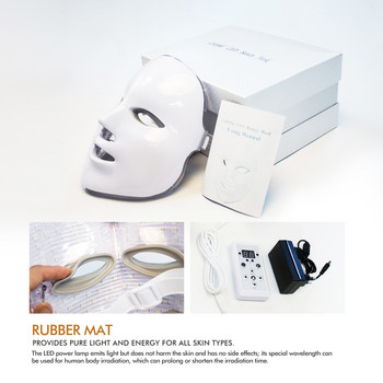 7 Χρώματα LED Light Facial Mask Therapy Μάσκα προσώπου φωτονίου Αναζωογόνηση δέρματος Θεραπεία αφαίρεσης ρυτίδων Skin Care Machine Dropship