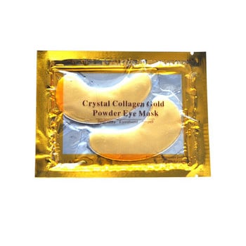 1 ζεύγος Crystal Collagen Gold Mask Eye Mask Αντιγήρανσης Μαύροι Κύκλοι Ακμής Ομορφιά Επιθέματα για Περιποίηση δέρματος ματιών Κορεατικά καλλυντικά Περιποίηση δέρματος T