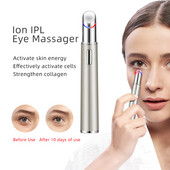 Ηλεκτρικό μασάζ ματιών Κόκκινο και μπλε αντιρυτιδικό μασάζ ματιών Αντιγηραντική φροντίδα ματιών Ζεστό μασάζ εξάλειψη των μαύρων κύκλων