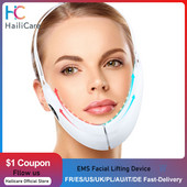 EMS Face Lifting Device LED foton terápiás vibrációs arcmasszírozó Arc karcsúsító dupla áll eltávolítása V vonal emelő öv bőrápoló