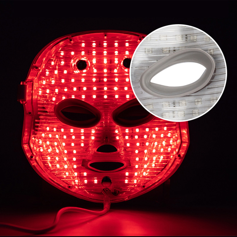 LED-es arcmaszk Szépség bőrfiatalítás 7 szín foton fényű arcmaszk LED terápia ránctalanítás akne elleni bőrfeszesítés forró