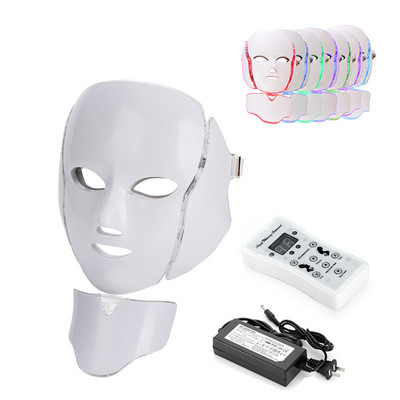 7 Colors Led Facial Mask Face Mask Machine Led Red Light Therapy Bőrfiatalító Led Anti Wrinkle Elektronikus Arcmaszk Hufu