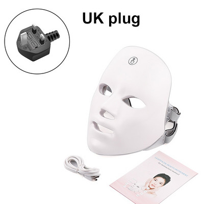 7 Χρώματα LED Light Therapy Facial Mask Photon Anti-Aging Acne Wireless Face Mask Skin Care Beatuy Devices Rejuvenation 2022 Νέο