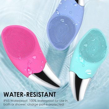 Mini Electric Facial Cleansing Brush Silicone Sonic Face Cleaner Deep Pore Cleaning Skin Face Cleaning Brush Συσκευή επαναφόρτισης USB