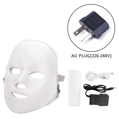 Μάσκα προσώπου LED Beauty Skin Rejuvenation Photon Light Facial Machine 7 Colors Mask Therapy Wrinkle Acne Tighten Skin Tool
