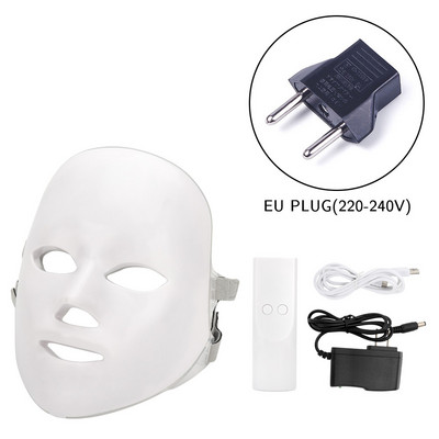 Μάσκα προσώπου LED Beauty Skin Rejuvenation Photon Light Facial Machine 7 Colors Mask Therapy Wrinkle Acne Tighten Skin Tool