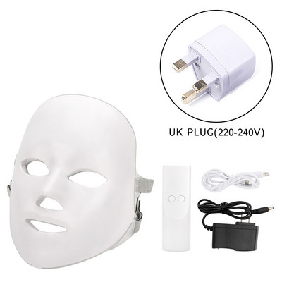 Μάσκα προσώπου LED Beauty Skin Rejuvenation Photon Light Facial Machine 7 Colors Mask Therapy Wrinkle Acne Tighten Skin Tool