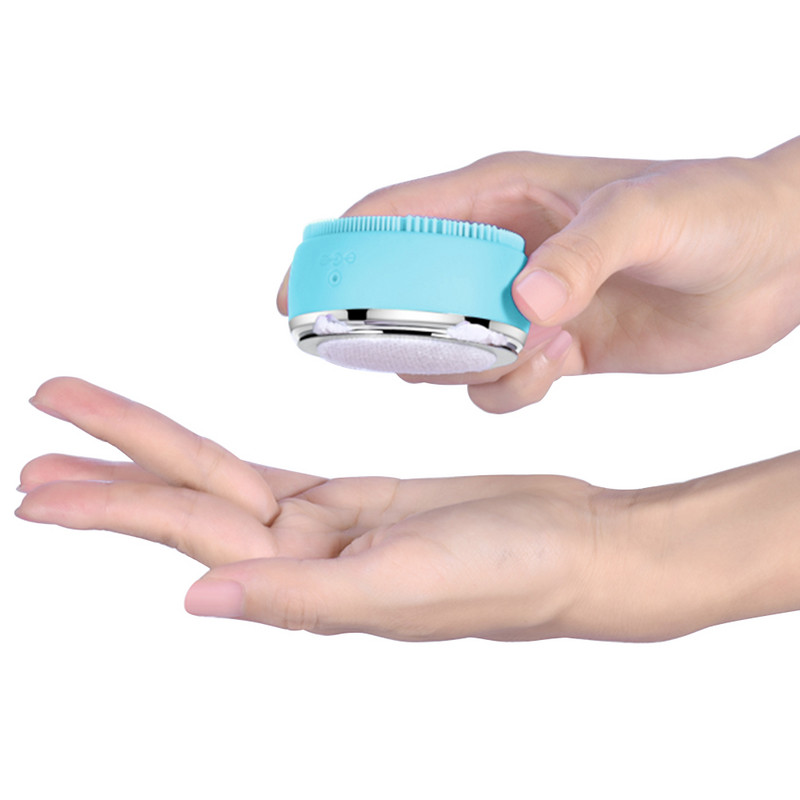 Βούρτσα καθαρισμού προσώπου με υπερήχους Βαθύς καθαρισμός LED Light Therapy Εργαλείο περιποίησης δέρματος Θερμαντικό καθαριστικό προσώπου σιλικόνης