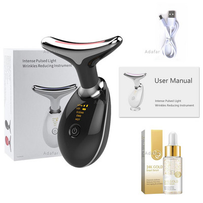 Kael Näo Iluseade LED-fotoonteraapia Nahk pinguldab Vähendab Topeltlõua Kortsudevastane Eemaldaja Lifting Massager 24K Hooldustööriistad