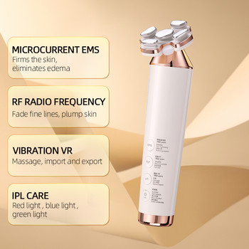 EMS устройство за повдигане на лицето LED фотонна терапия лицево отслабване вибрационен масажор двойна брадичка V-образен повдигащ колан честота на пчелна пита