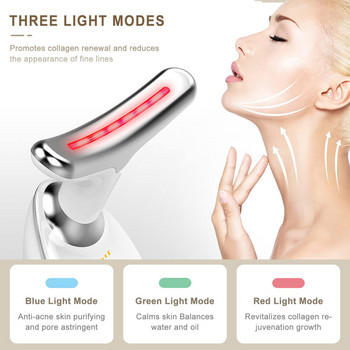 Συσκευή ανύψωσης προσώπου λαιμού EMS Microcurrent Vibration Face Massager Σύσφιξη κατά των ρυτίδων αφαίρεση σύσφιξης Εργαλεία περιποίησης δέρματος