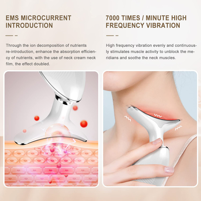 Συσκευή ανύψωσης προσώπου λαιμού EMS Microcurrent Vibration Face Massager Σύσφιξη κατά των ρυτίδων αφαίρεση σύσφιξης Εργαλεία περιποίησης δέρματος