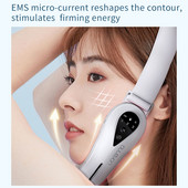 Συσκευή ανύψωσης προσώπου LED Photon Therapy EMS Μασάζ με δόνηση αδυνατίσματος προσώπου Διπλό πηγούνι σε σχήμα V Cheek Lift Face