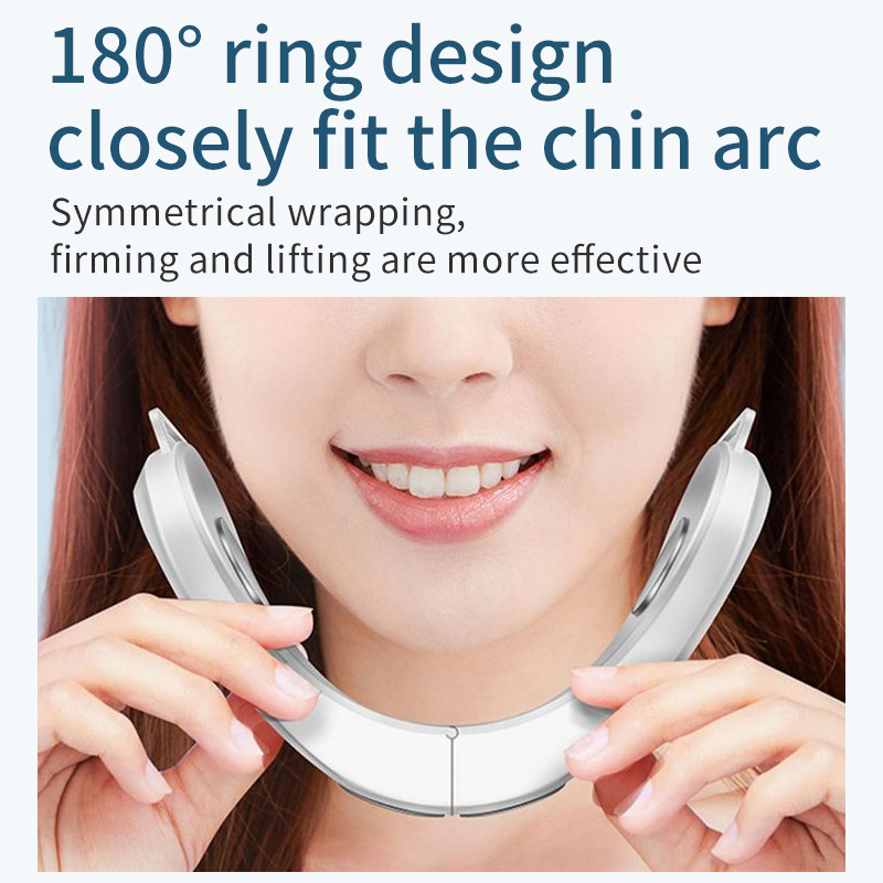 Συσκευή ανύψωσης προσώπου LED Photon Therapy EMS Μασάζ με δόνηση αδυνατίσματος προσώπου Διπλό πηγούνι σε σχήμα V Cheek Lift Face