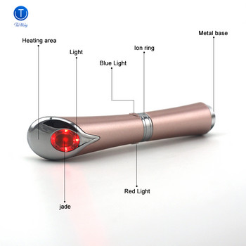 Beauty Care Eye Massager Υψηλής συχνότητας Δόνηση ιοντική συσκευή έγχυσης προσώπου Συσκευή αφαίρεσης ρυτίδων ματιών που ανακουφίζει από τους μαύρους κύκλους Tinwong