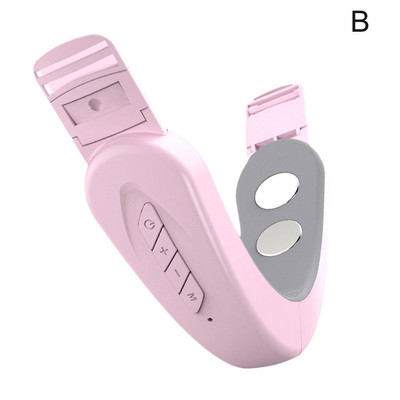 EMS Facial Massager Double Chin V-Line Lift Up Belt Light Lifting Μπλε συσκευή αδυνατίσματος Face Stimulator Face Vibration Led P5Y0