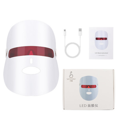 7 színű elektromos Led arcmaszk Bőrfiatalító fényterápia öregedésgátló arcmaszk fiatalító Brighten Hifu Beauty Device