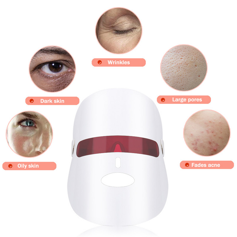 7 színű elektromos Led arcmaszk Bőrfiatalító fényterápia öregedésgátló arcmaszk fiatalító Brighten Hifu Beauty Device