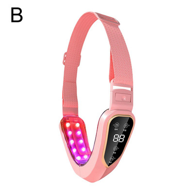 Uređaj za podizanje lica LED Photon Therapy Facial Slimming Massager 12 V-oblika Podesivi obrazi Face Speed Vibration Lift W1T1