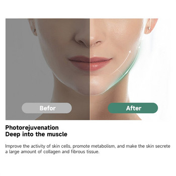 LED вибрационен масажор за лице EMS масажор за лице Устройство за повдигане на лицето Фотонна терапия Отслабване на лице Отстраняване на двойна брадичка Грижа за кожата