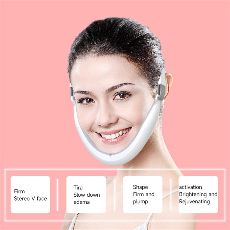 LED Δόνηση Μασάζ Προσώπου EMS Συσκευή Μασάζ Προσώπου Ανύψωσης Προσώπου Photon Therapy Face Slimming Double Chin Removal SkinCare