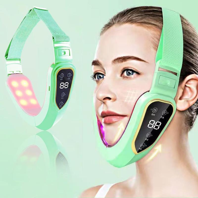 Női Face Lifting Beauty Instrument USB Tölthető Arccal Lift Firm Masszírozó V-alakú Vibrációs Karcsúsító O0i0