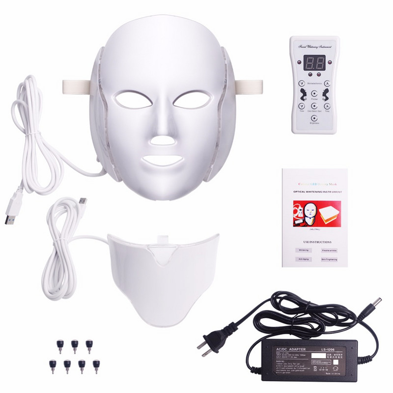 7 цвята Грижа за кожата Led Photon Korea Facial Led Light Mask Therapy