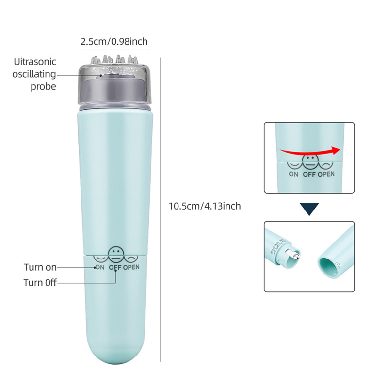 CkeyiN 4 u 1 štapić za podizanje lica Fine bore s čela Sredstvo za uklanjanje bora protiv starenja Mini Beauty Bar Električni vibracijski masažer za oči