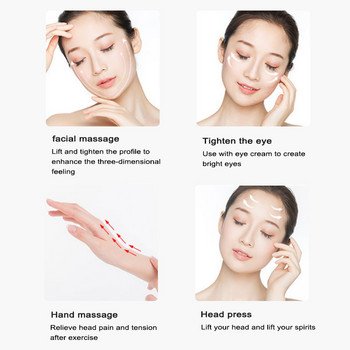 микро-ток инструмент за красота на лицето око топлинна вибрация подмладяване електрически масаж лифтинг масажор за отслабване