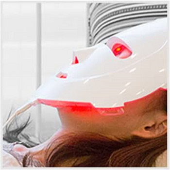 Σπίτι LED Μάσκα προσώπου φωτονίων Θεραπεία φωτός Κοντά στην υπέρυθρη ακτινοβολία Κόκκινο Skincare Ομορφιά φορητή αναζωογόνηση δέρματος προσώπου ρυτίδες που αψηφούν την ηλικία