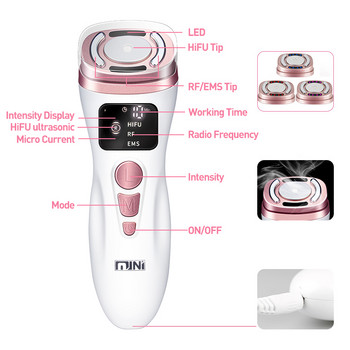 2022 Mini HIFU 2nd Generation Original EMS RF Ultrasonic Rejuvenation Tighten Lifting Therapy Skin Facial Care LED Anti Wrinkle