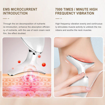 Συσκευή ανύψωσης προσώπου λαιμού EMS Microcurrent Vibration Face Massager Σύσφιξη κατά των ρυτίδων αφαίρεση σύσφιξης Εργαλεία περιποίησης δέρματος