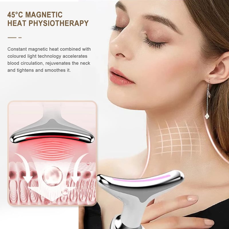 Neck Facial Lifting Device EMS Microcurrent Vibrációs Arcmasszírozó Feszesítő Ránctalanító Eltávolítás Feszesítő Bőrápoló eszközök
