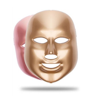 Светодиодна маска за лице Светлинна терапия 7 цветни фотонни светлини Поддръжка Подмладяване на кожата Дистанционно управление Дом за грижа за кожата на лицето
