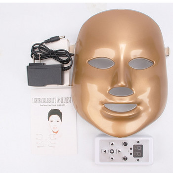 Led Face Mask Light Therapy 7 Color Photon Lights Maintenance Skin Rejuvenation Remote Control Home for Facial Skin Care