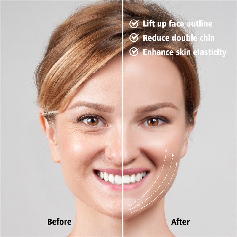 EMS Facial Lifting Device LED fotonterápiás arc karcsúsító vibrációs masszírozó dupla álla V vonal emelő öv cellulit állkapocs eszköz