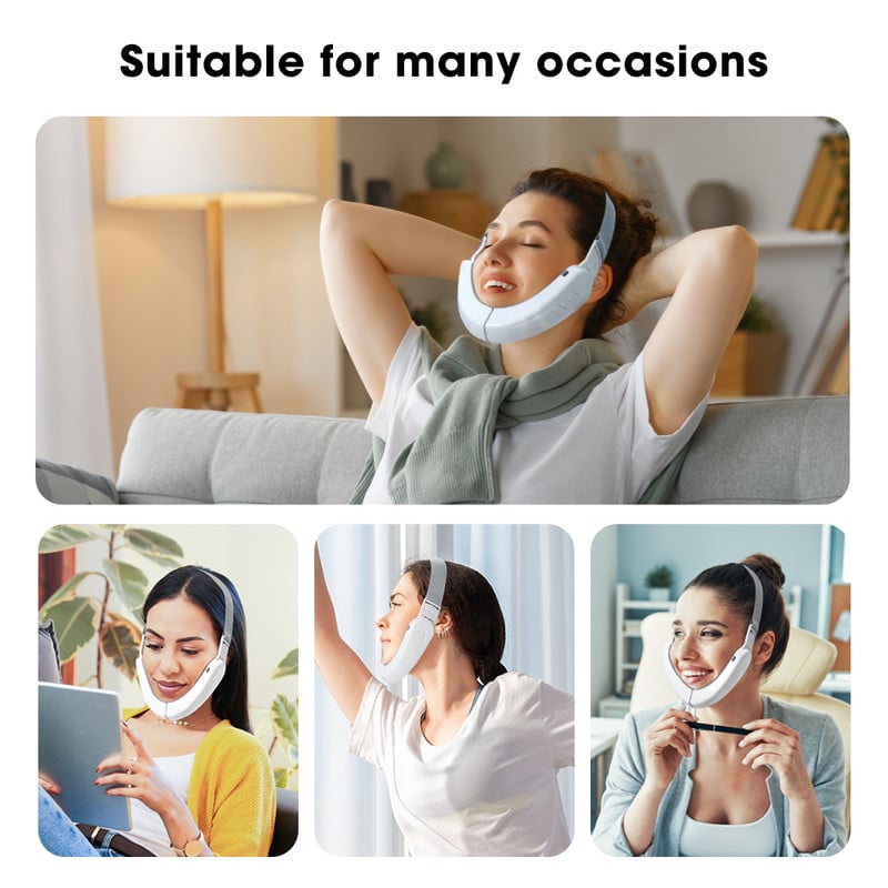 EMS Microcurrent Face Lift Machine Бандаж Масажор за лице Отслабване Двойна брадичка V Line Колан против бръчки Стягане Грижа за кожата