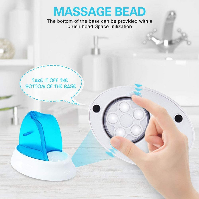 Električna četka za čišćenje lica Punjenje s 4 glave 2 brzine Najbolje za dubinsko čišćenje, nježni piling Stroj za uklanjanje crnila