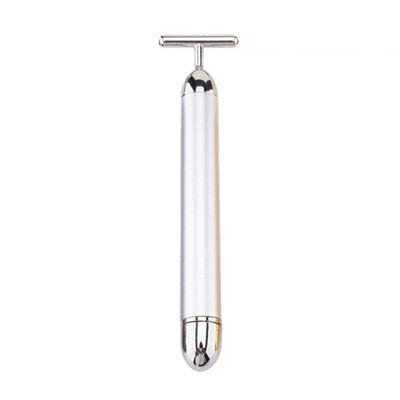 24K Vibrate Beauty Bar Arcmasszírozó görgős Elektromos Face Lift Masszázs Karcsúsító Ránctalanító Bőrápoló Feszesítő Gold Stick