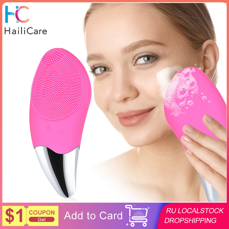 Mango Shape arcmasszázs tisztító vízálló szilikon Sonic Deep Pore Electic arctisztító kefe Arclemosó Bőrápoló